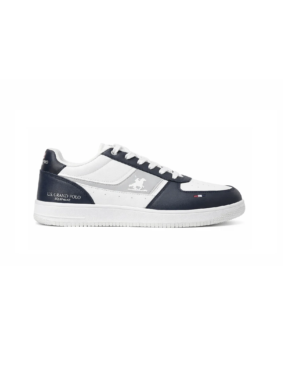 Φωτογραφία προϊόντος: Ανδρικά Sneakers με κορδόνι U.S.GRAND POLO άσπρο-μπλέ χρώμα