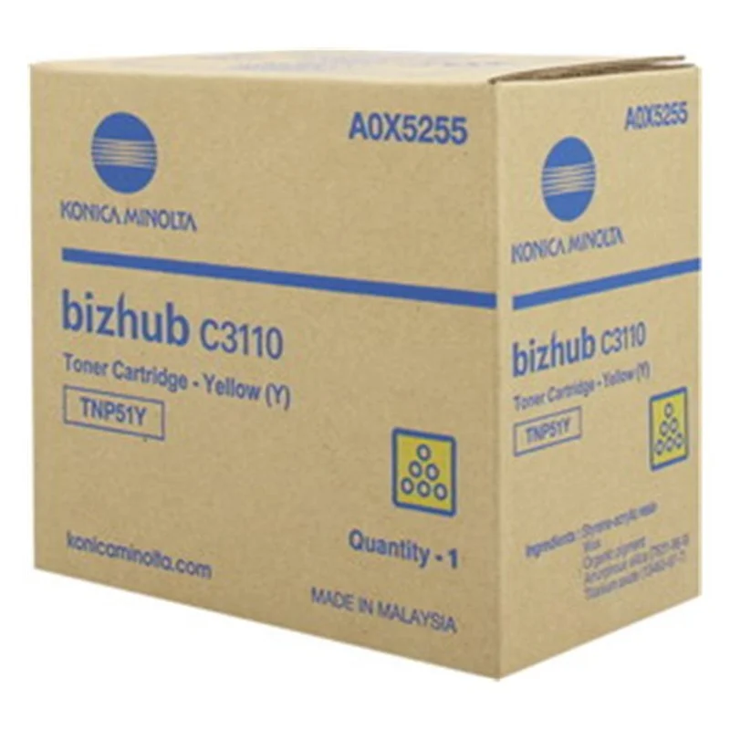 Φωτογραφία προϊόντος: OEM Konica Minolta TNP-51Y Yellow Toner Bizhub C3110
