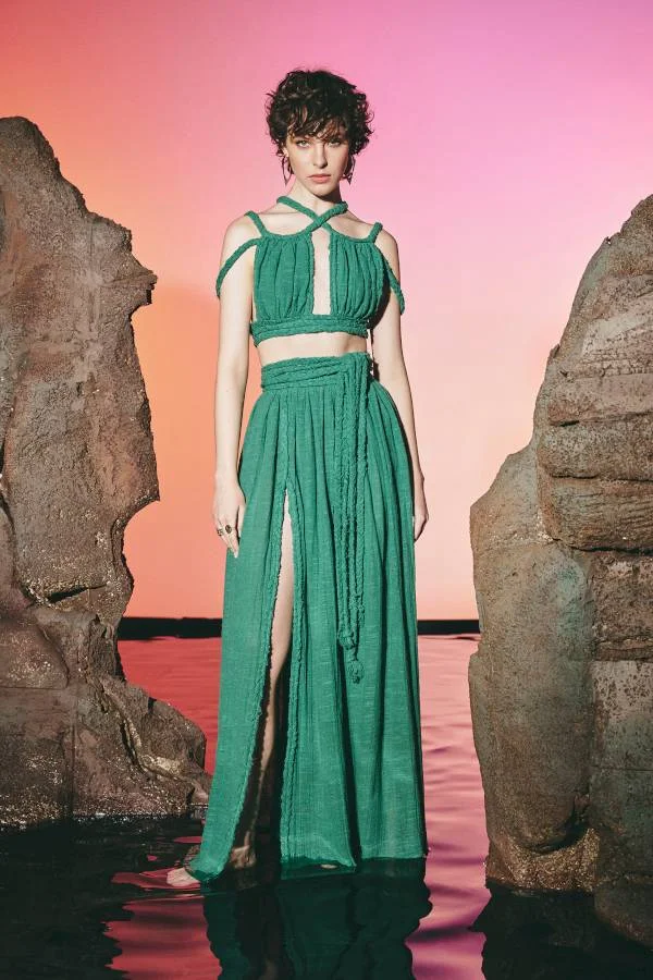 Φωτογραφία προϊόντος: Lace SKIRT M-5245 GREEN
