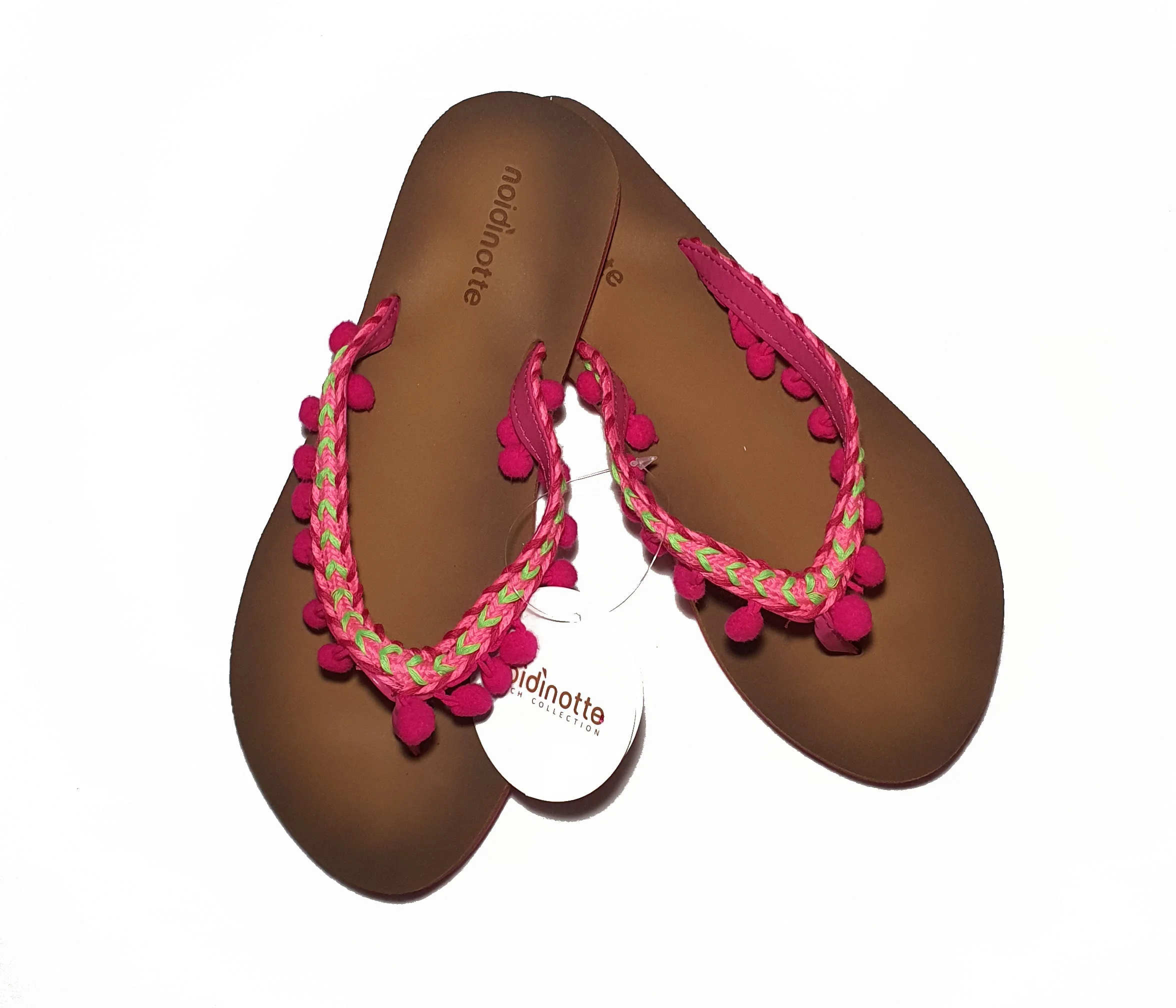 Φωτογραφία προϊόντος: NOIDINOTTE ΣΑΓΙΟΝΑΡΕΣ FLIP FLOPS PINK POM PON - PF2087