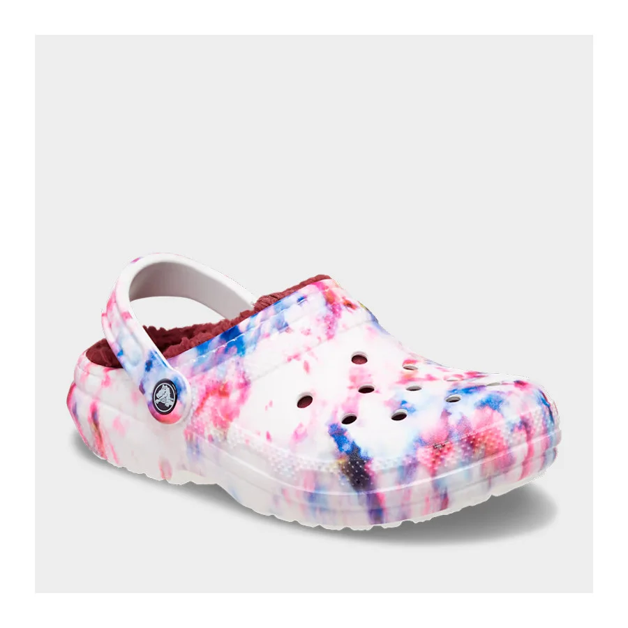 Φωτογραφία προϊόντος: Crocs Classic Lined Tie Dye Clog 206341-6TS Garnet/Multi Garnet/Multi