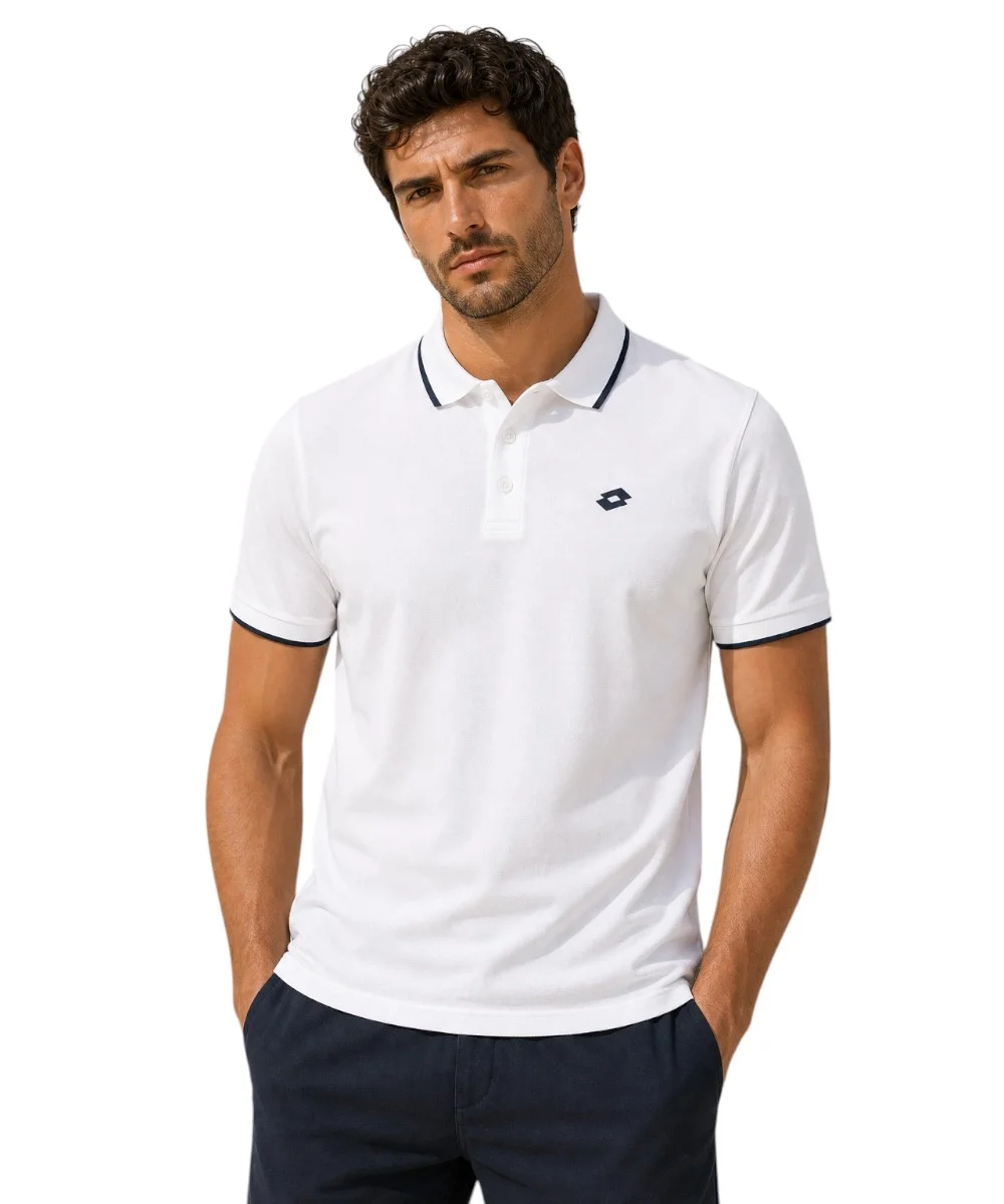 Φωτογραφία προϊόντος: Lotto - Ανδρικό Polo Regular Fit 438888-WHITE Λευκό