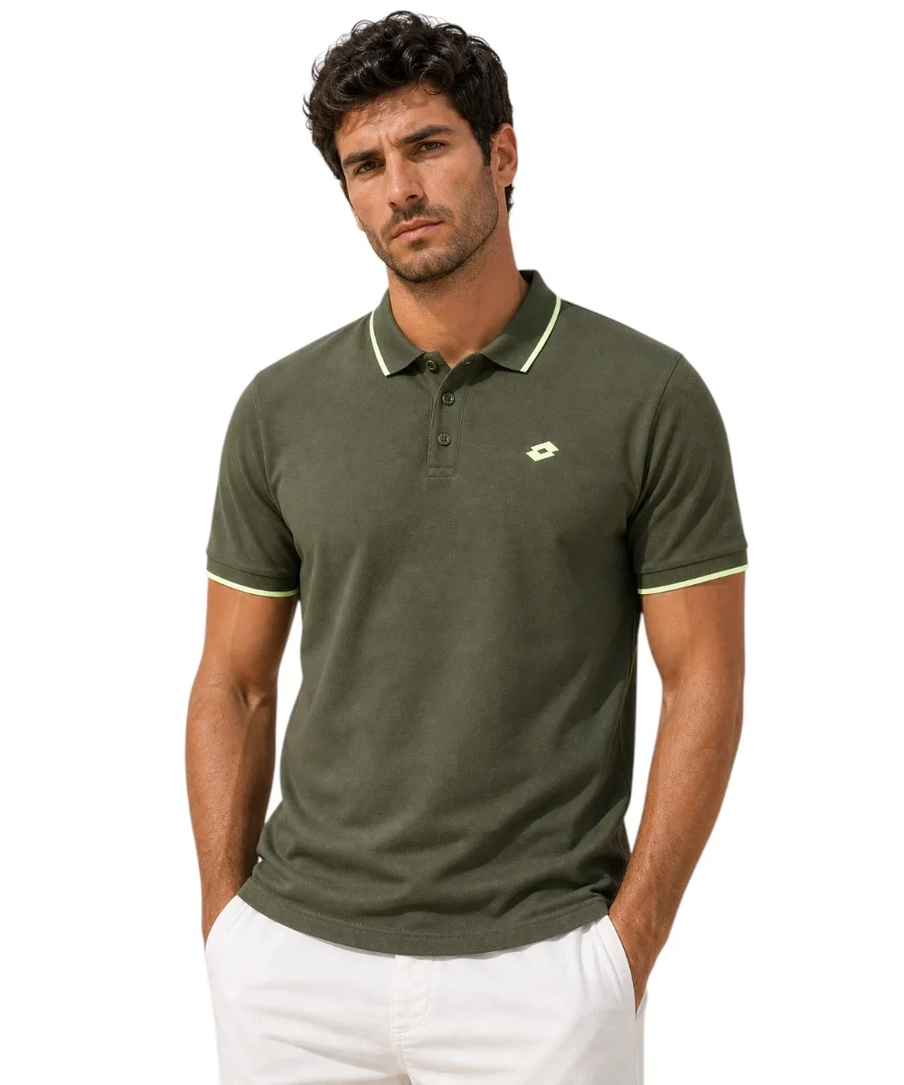 Φωτογραφία προϊόντος: Lotto - Ανδρικό Polo Regular Fit 438888-ARMY Λαδί