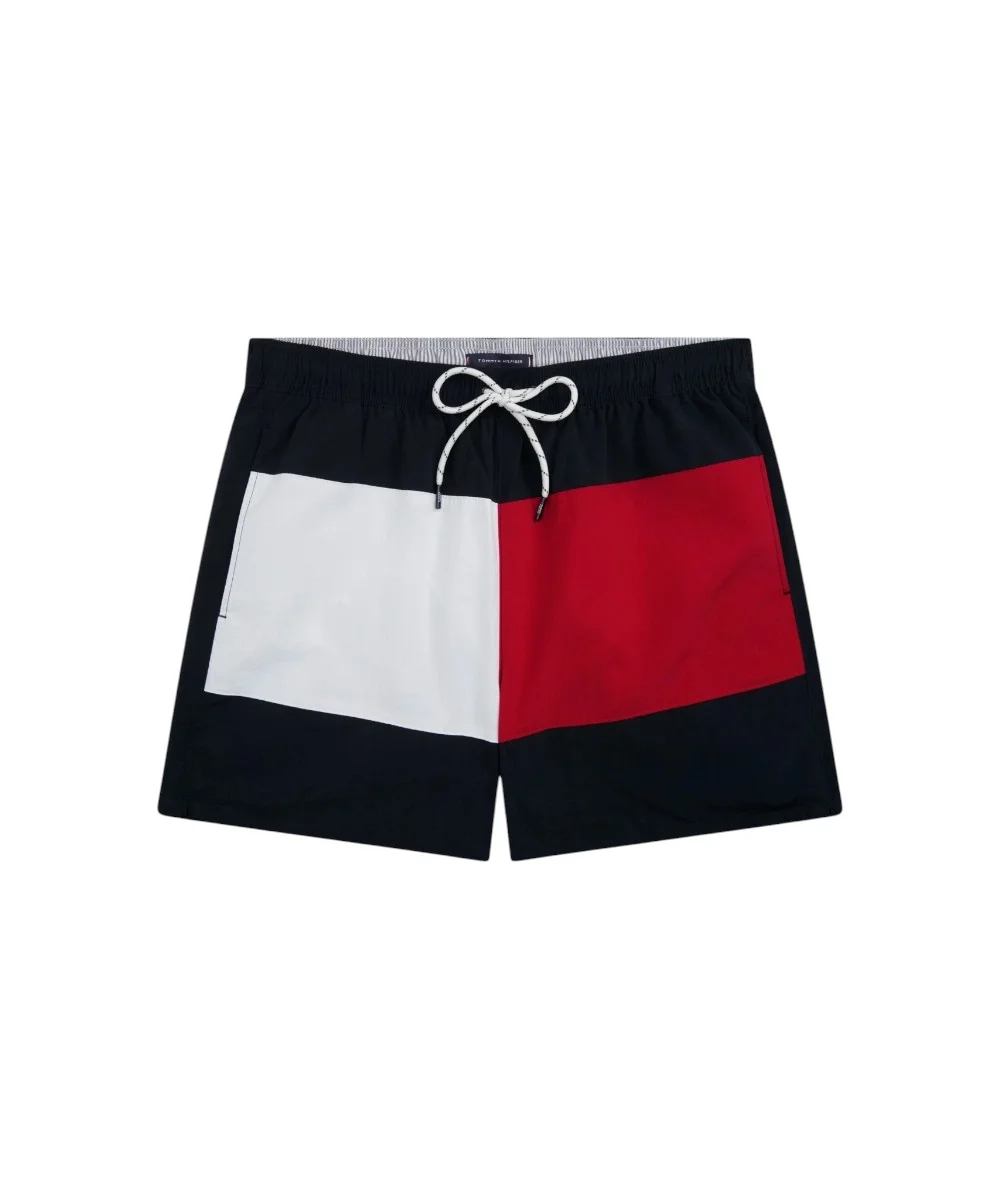 Φωτογραφία προϊόντος: Tommy Hilfiger - Ανδρικό Μαγιό Σορτς Colour-Blocked Mid Length UM0UM03840-DW5 Μπλε Σκούρο