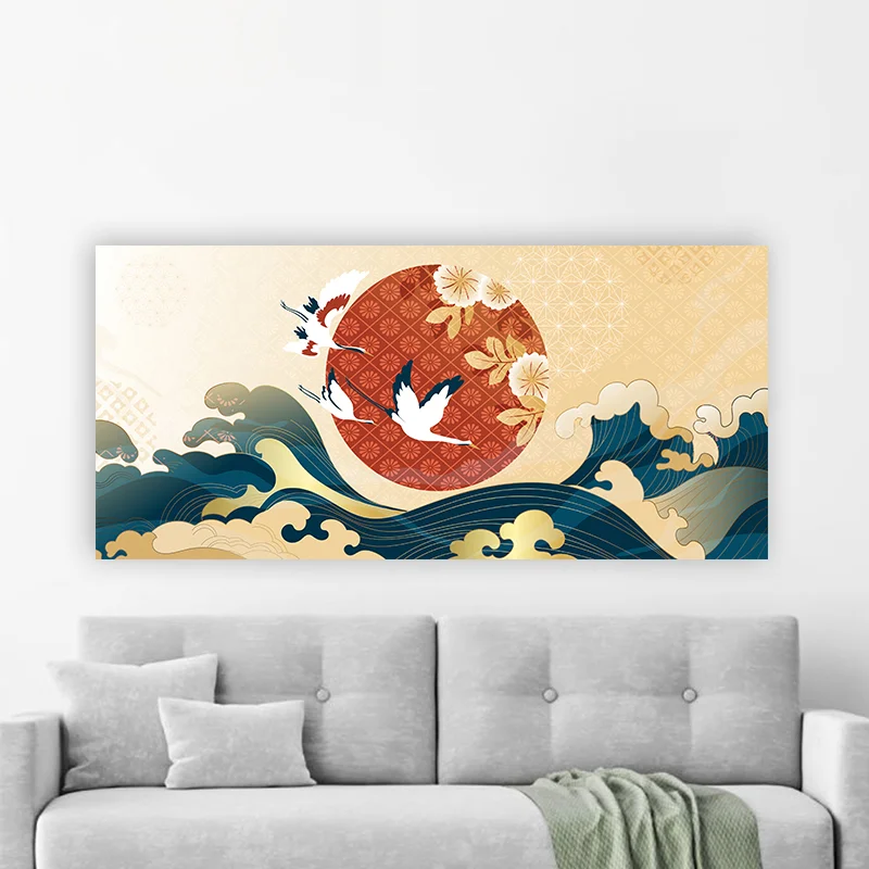 Φωτογραφία προϊόντος: Πίνακας σε καμβά Chinese Cherry blossoms flower πανοραμικός