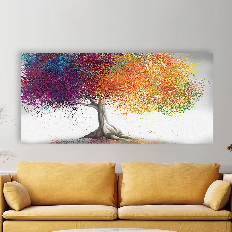 Φωτογραφία προϊόντος: Πίνακας σε καμβά Colorful tree Abstract