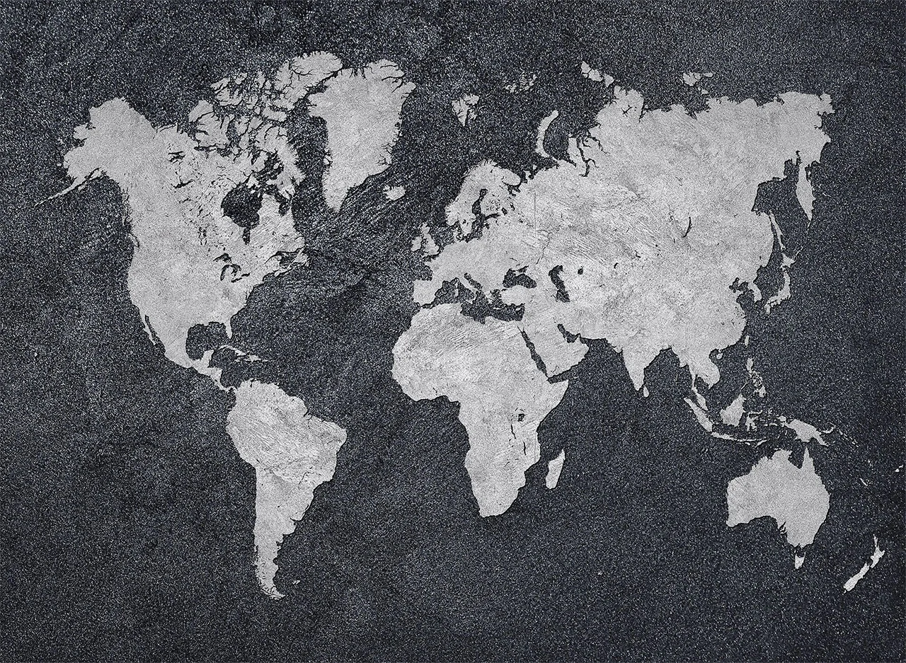 Φωτογραφία προϊόντος: Πίνακας σε καμβά Grunge map of the world