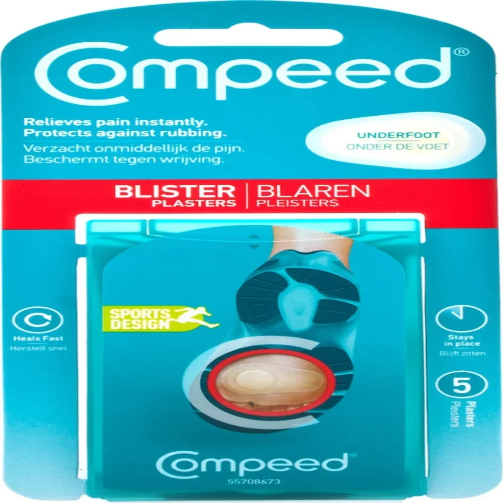Φωτογραφία προϊόντος: Compeed επιθέματα για φουσκάλες στο κάτω μέρος από το πέλμα 5τμχ