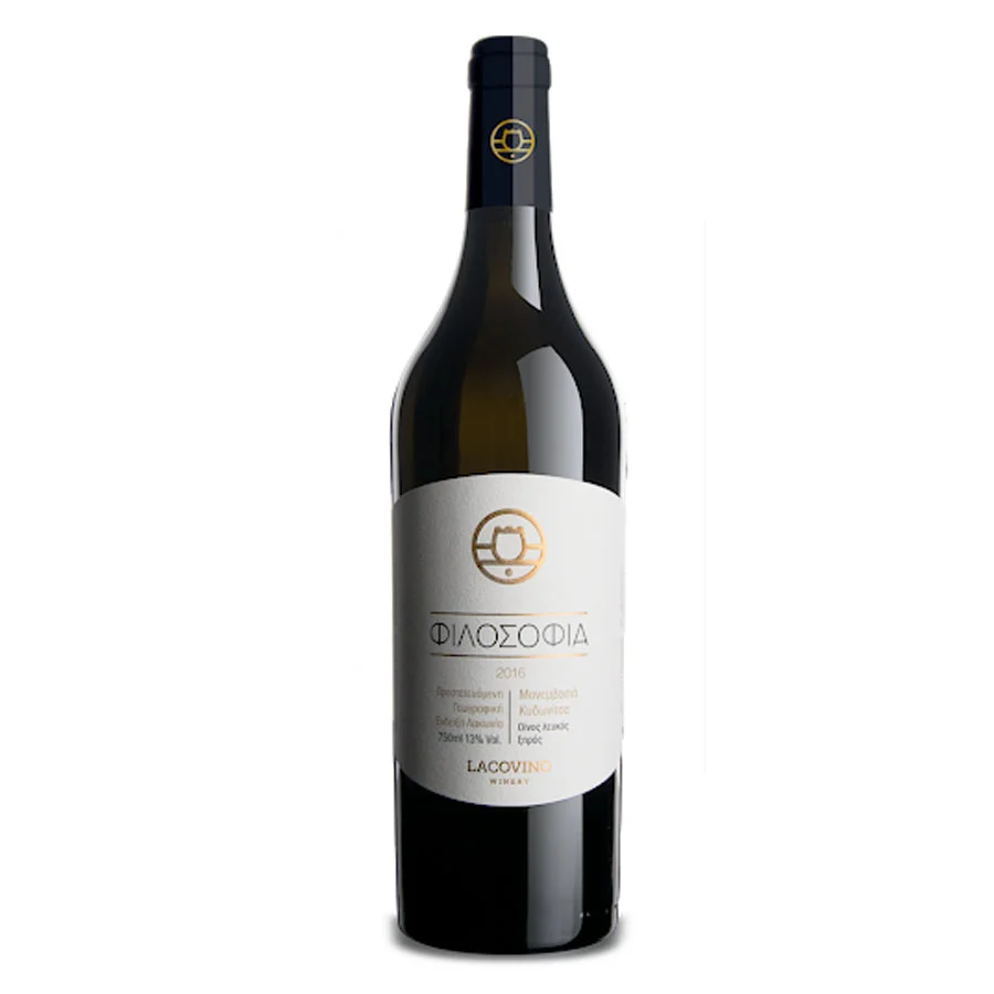 Φωτογραφία προϊόντος: Φιλοσοφία Lacovino Winery, 2018, ΛΕΥΚΟΣ, 750ml, Ξηρός Οίνος, Ποικιλία Μονεμβασιά, Κυδωνίτσα, Λακωνία