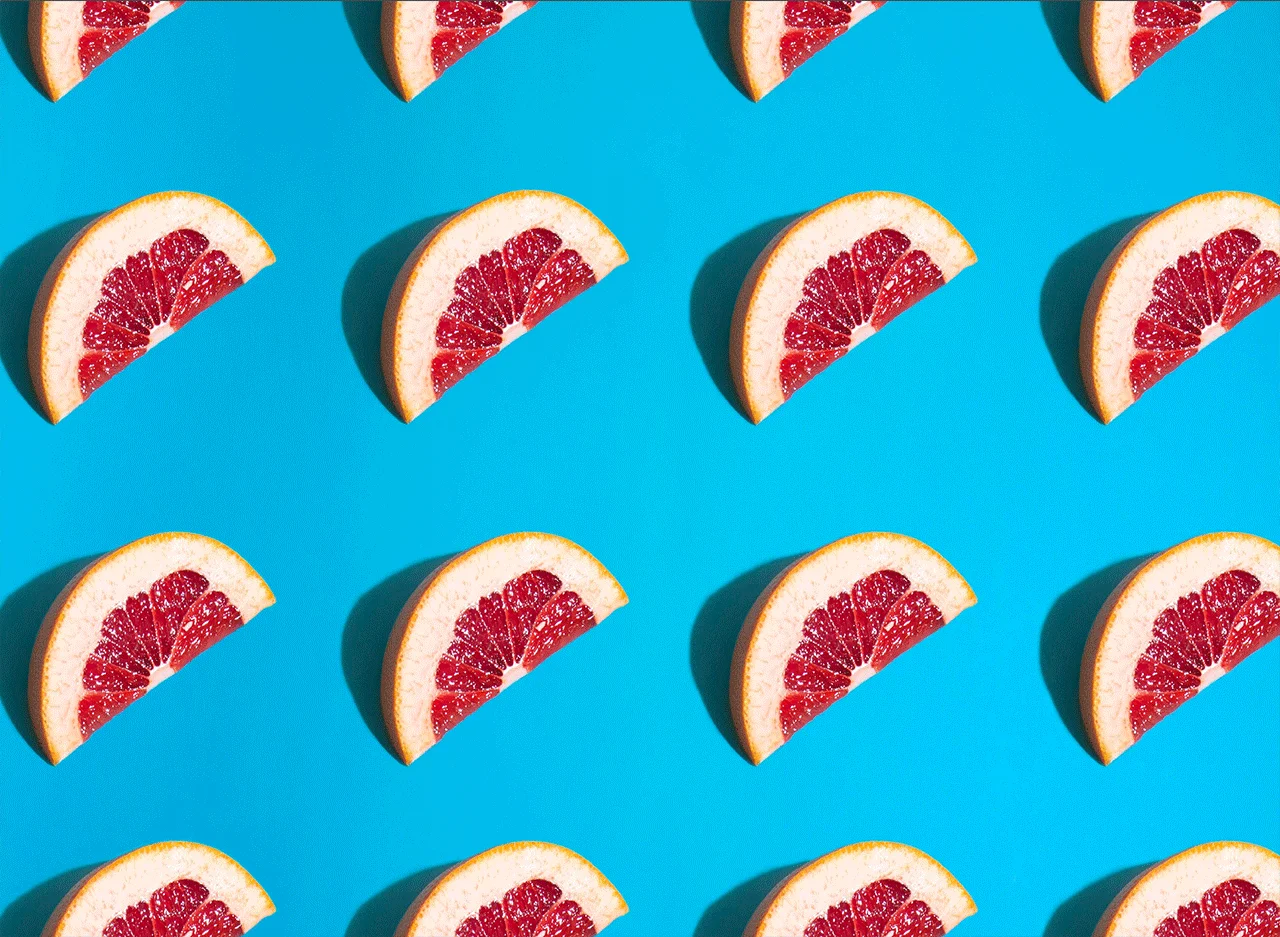Φωτογραφία προϊόντος: Πίνακας σε καμβά Grapefruit colorful art – estudiobloom