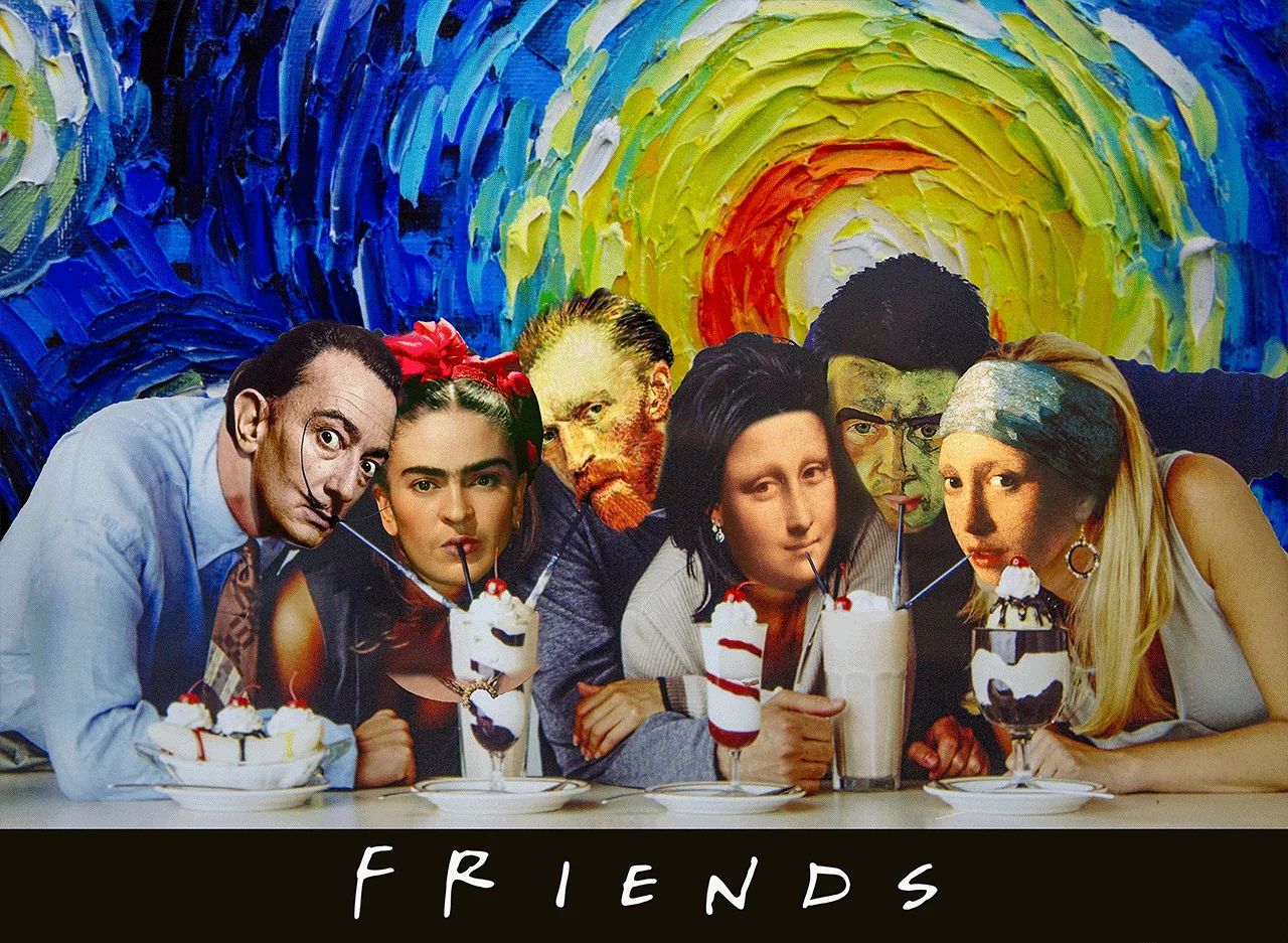 Φωτογραφία προϊόντος: Πίνακας σε καμβά Friends Art Portrait