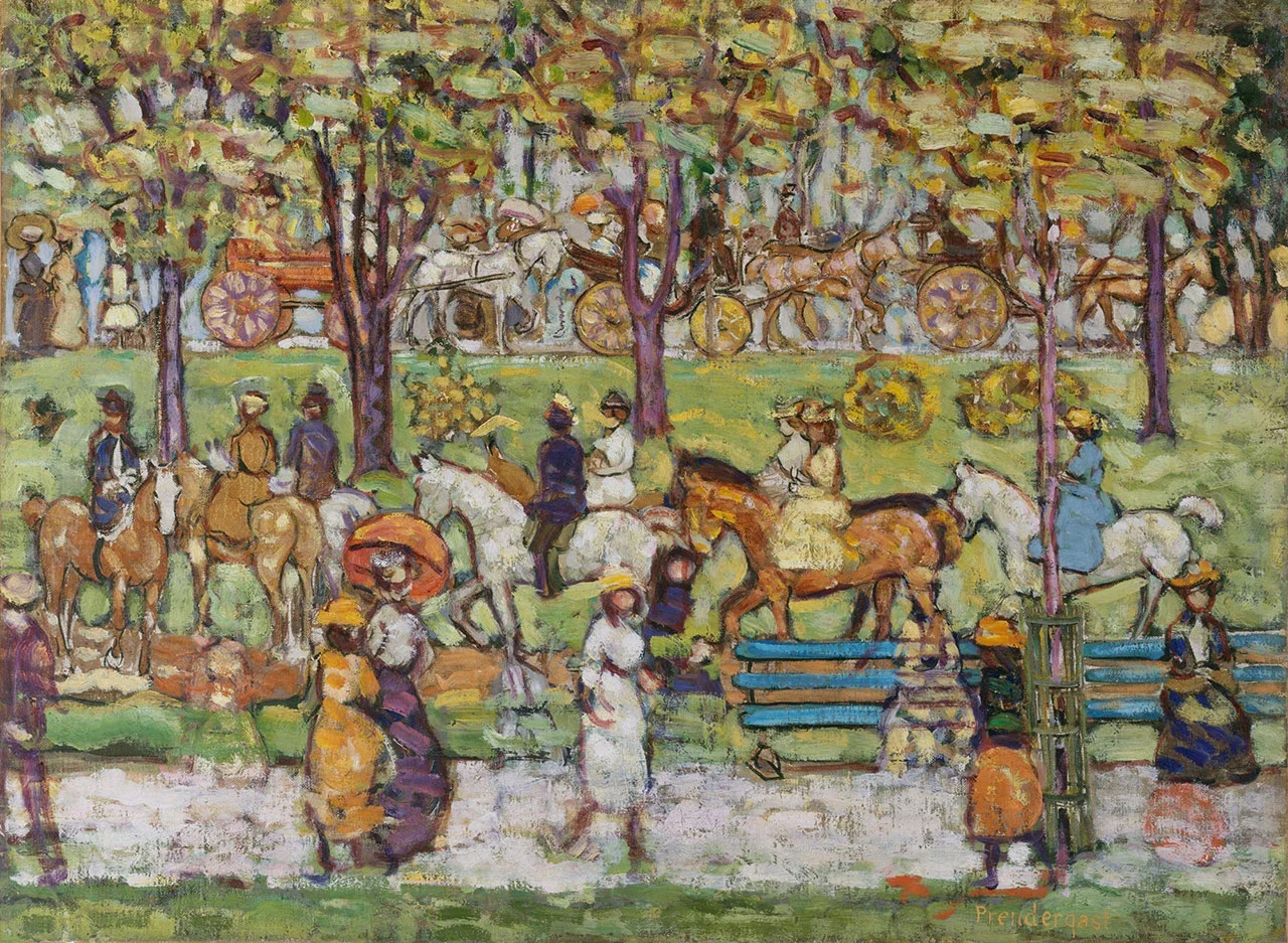 Φωτογραφία προϊόντος: Πίνακας ζωγραφικής Central park Maurice Brazil Prendergast