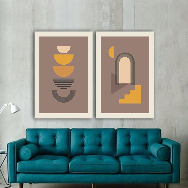 Φωτογραφία προϊόντος: Πίνακας σε καμβά boho style art δίπτυχος