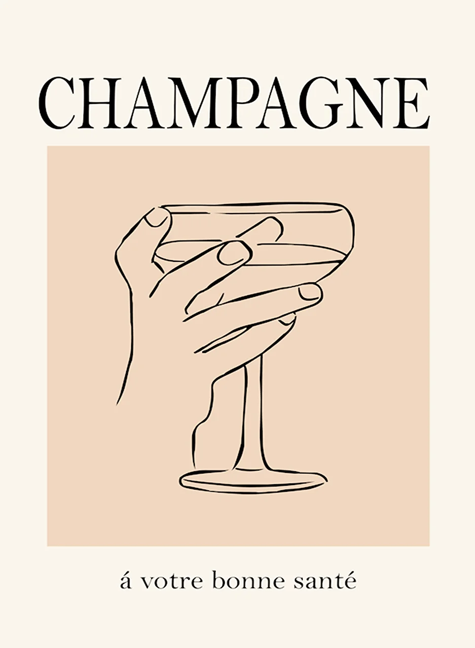 Φωτογραφία προϊόντος: Πίνακας σε καμβά Champagne Drink