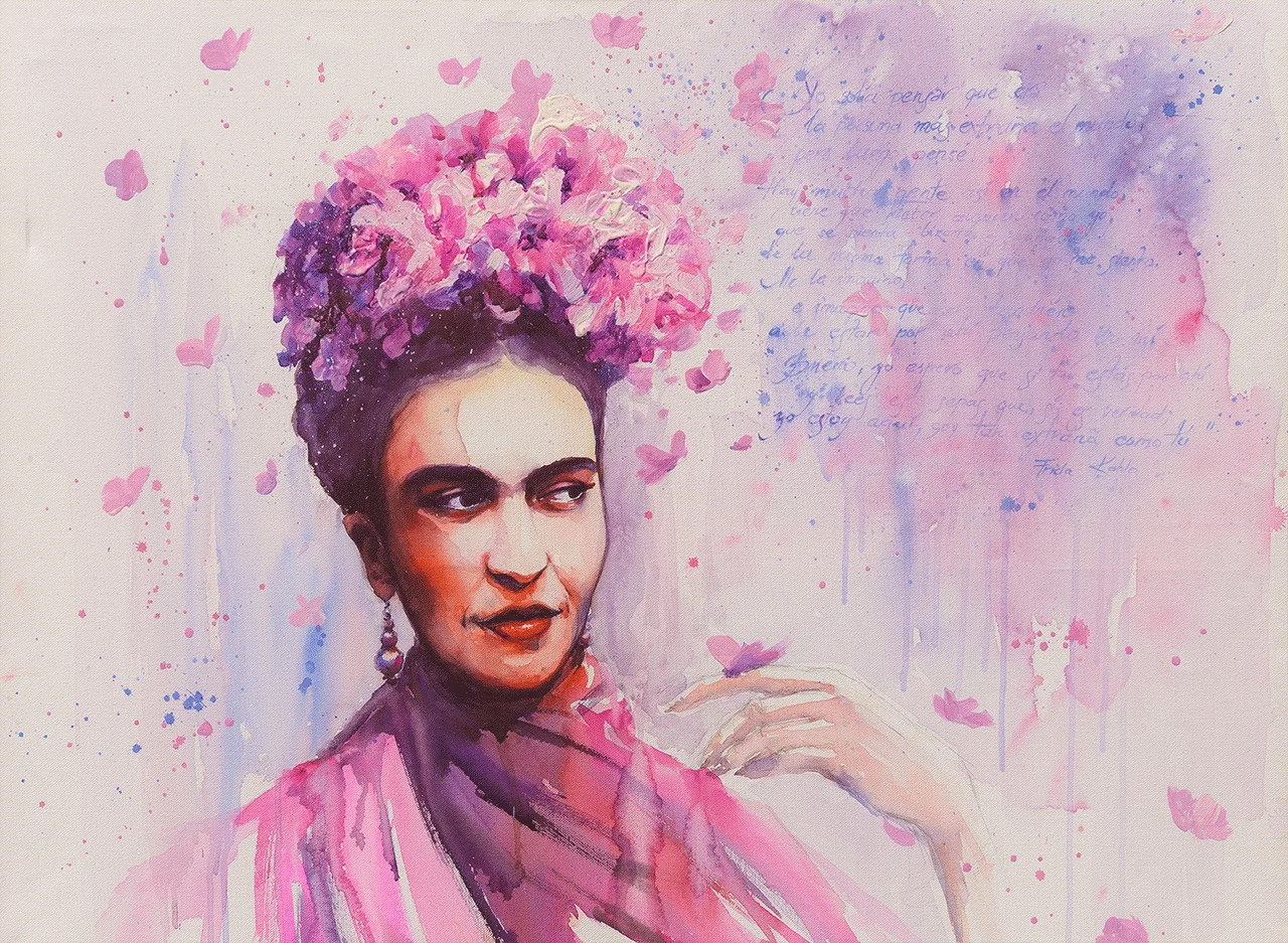 Φωτογραφία προϊόντος: Πίνακας ζωγραφικής Frida Kahlo Pink