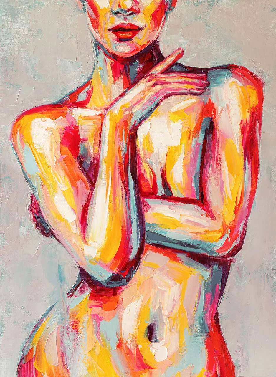 Φωτογραφία προϊόντος: Πίνακας σε καμβά Lady Colorful Body