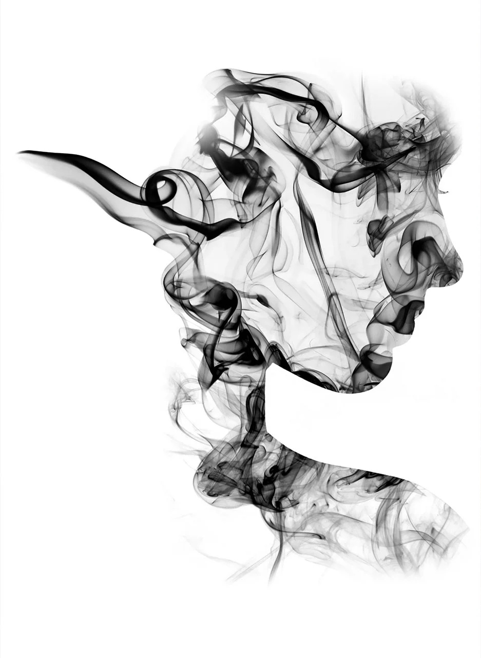 Φωτογραφία προϊόντος: Πίνακας σε καμβά Woman smoke Portrait