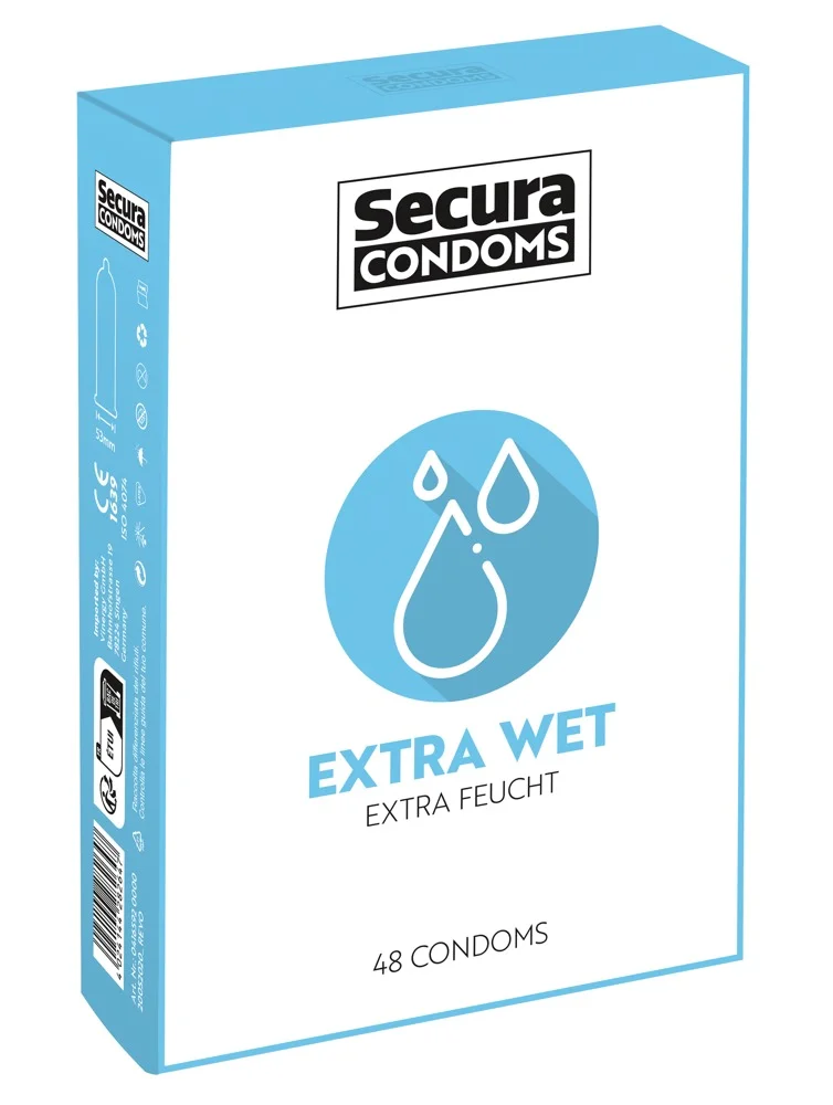 Φωτογραφία προϊόντος: Προφυλακτικά Secura Extra Wet 48 Pack