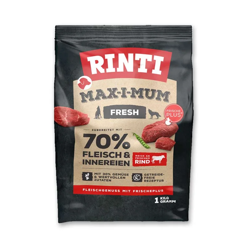 Φωτογραφία προϊόντος: Rinti Max-i-mum Fresh 70% Beef Adult 1kg
