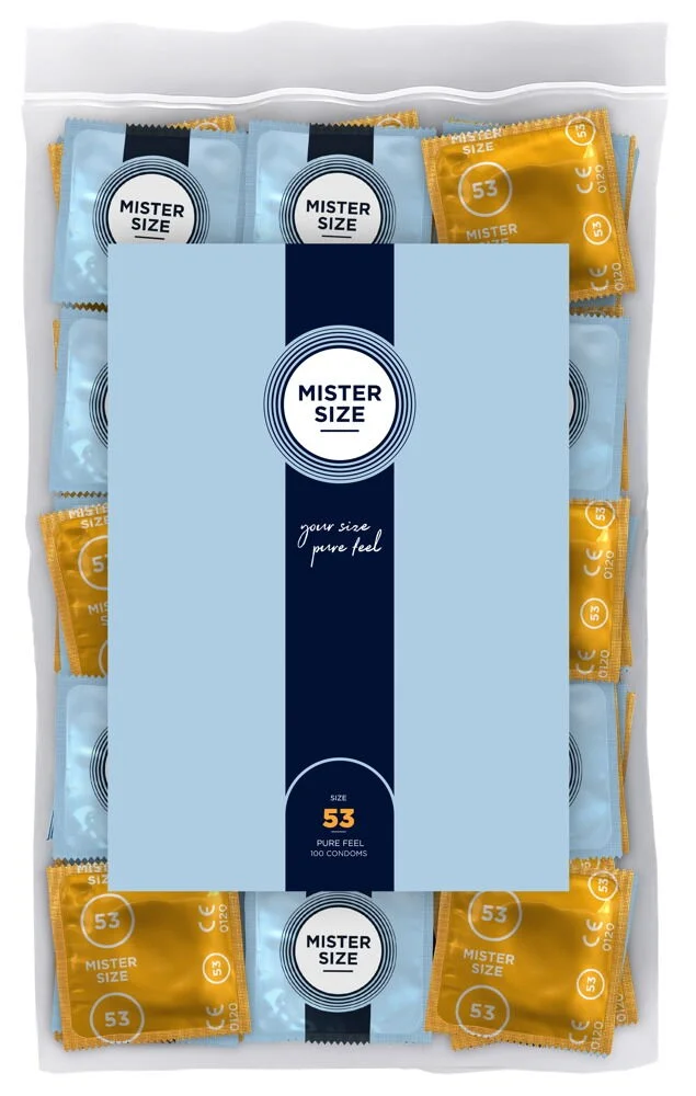 Φωτογραφία προϊόντος: Mister Size Προφυλακτικά Extra Fine Size 53mm Λεπτά 100 Pack