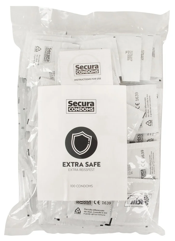 Φωτογραφία προϊόντος: Προφυλακτικά Secura Extra Safe 100 Pack