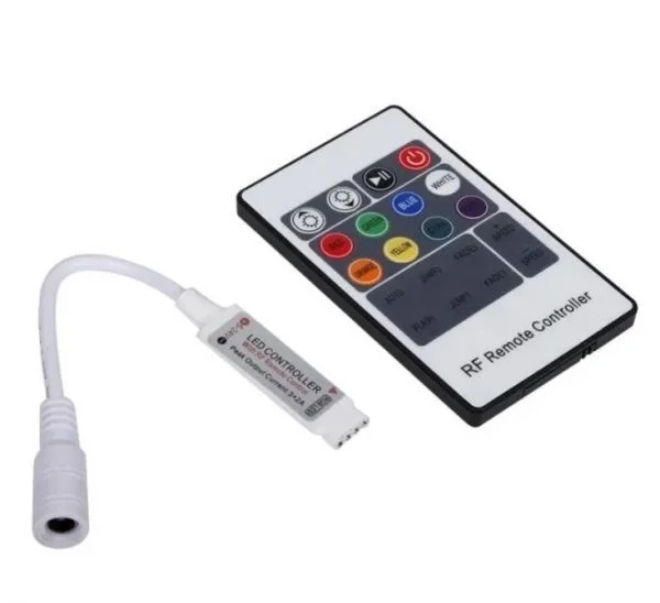 Φωτογραφία προϊόντος: ATC Mini RF Ασύρματο RGB LED Τηλεχειριστήριο 5V-24V 12A