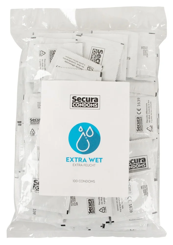Φωτογραφία προϊόντος: Προφυλακτικά Secura Extra Wet 100 Pack