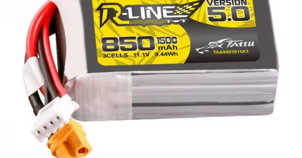 Φωτογραφία προϊόντος: Tattu R-Line Wersja 5.0 850mAh 3S 11.1V 150C XT30U-F