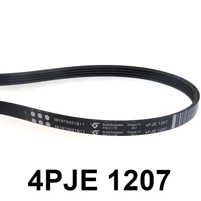 Φωτογραφία προϊόντος: OEM 1207 4PJE Ιμάντας πλυντηρίου ρούχων ραβδωτός whirlpool, indesit κ.ά. 461975021811 (481235818204)