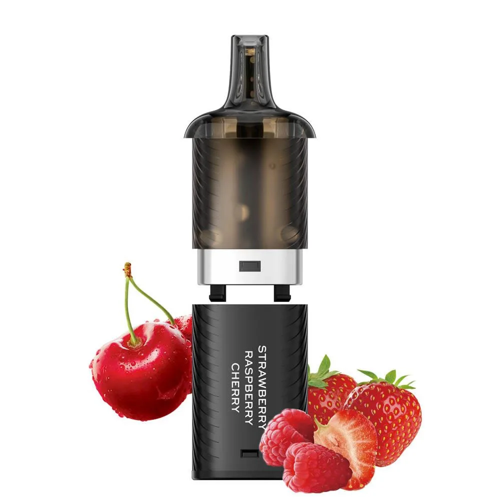 Φωτογραφία προϊόντος: OEM Vozol Vista Plug 20mg 2ml Prefilled Δεξαμενή+ 10ml E-Liquid Strawberry Raspberry Cherry