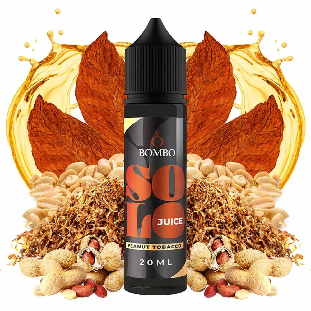 Φωτογραφία προϊόντος: OEM Bombo Solo Juice Peanut Tobacco Flavor Shot 15ml/60ml