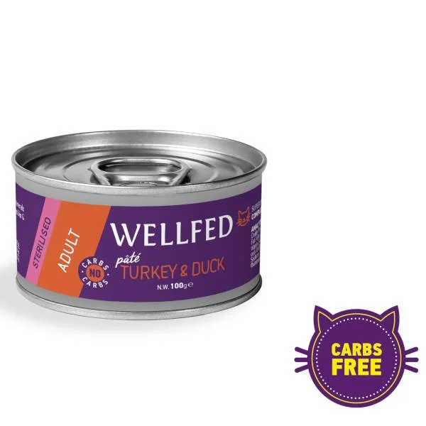 Φωτογραφία προϊόντος: Pet Interest Wellfed Sterilised Turkey +amp; Duck Pate Grain Free (Γαλοπούλα – Πάπια) 6x100gr
