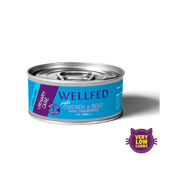 Φωτογραφία προϊόντος: Pet Interest Wellfed Urinary Care Chicken +amp; Beef With Cranberries - Κοτόπουλο Μοσχάρι (6άδα)