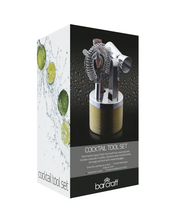 Φωτογραφία προϊόντος: kitchen craft Bar Craft Cocktail Set5 Μπρούτζινο Σφυρήλατο