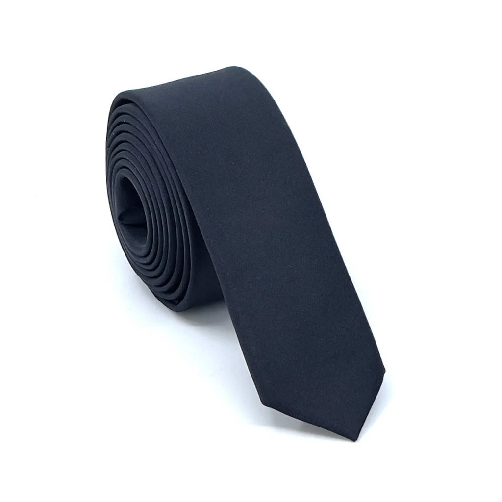 Φωτογραφία προϊόντος: Legend Accessories Γραβάτα σατέν skinny σετ με μαντηλάκι L-048-30-45 Black 4,5cm