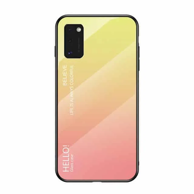 Φωτογραφία προϊόντος: OEM Gradient Glass Durable Cover για Samsung Galaxy A41