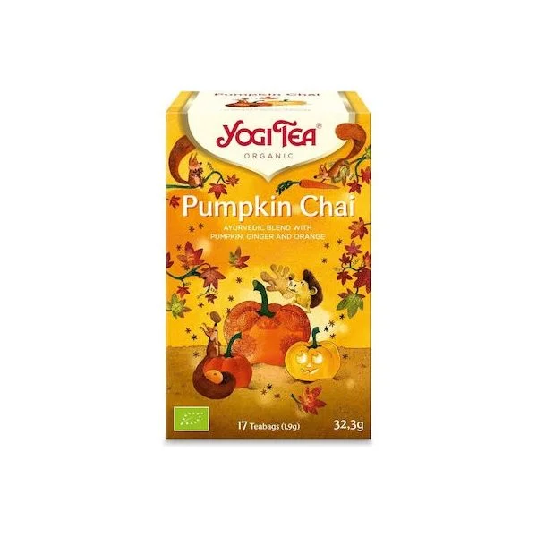 Φωτογραφία προϊόντος: YogiTea Yogi Tea Τσάι Pumpkin Chai 17 Φακελάκια 32.3gr