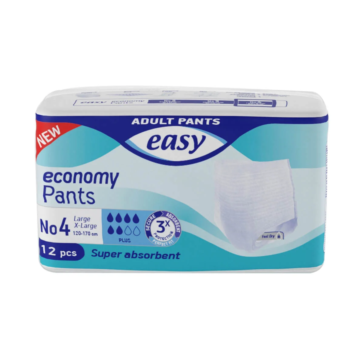 Φωτογραφία προϊόντος: Easycare Πανα βρακακι easy pants economy Large-XLarge 12 τεμαχιων - No4