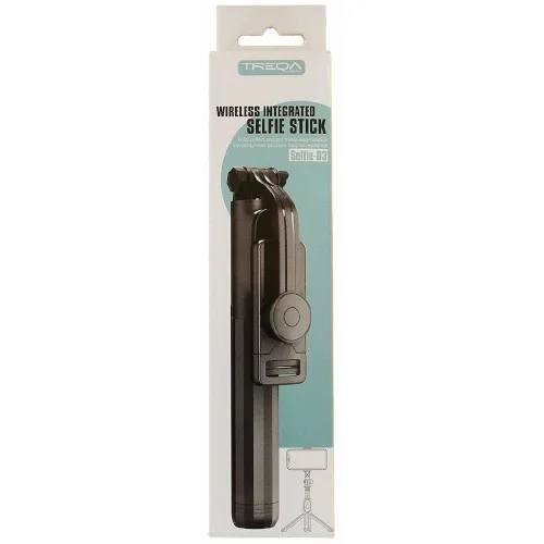 Φωτογραφία προϊόντος: TREQA Bluetooth Selfie Stick Μαύρο (S-03) Κωδ.44064