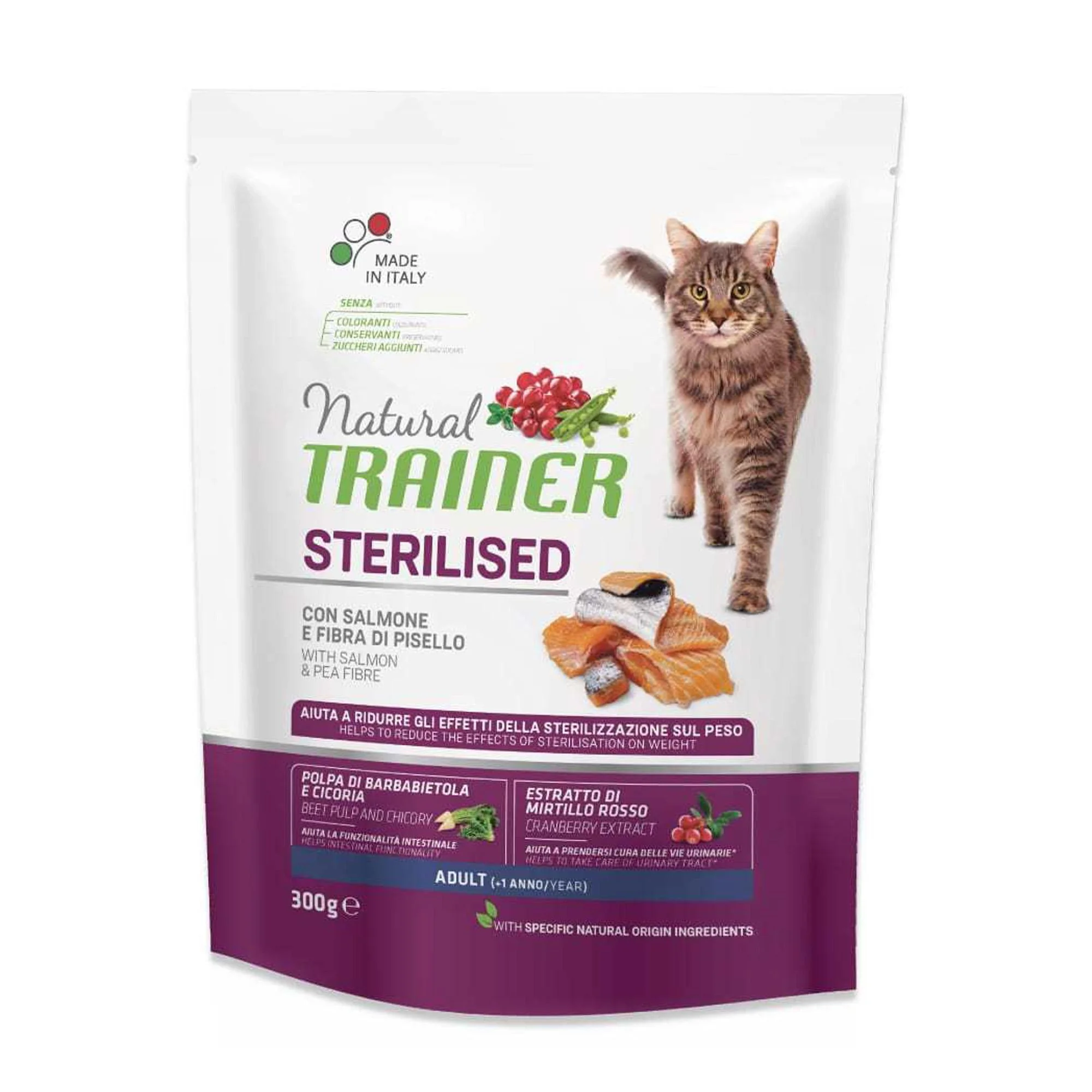 Φωτογραφία προϊόντος: Natural Trainer Adult Sterilised-Salmon 300G