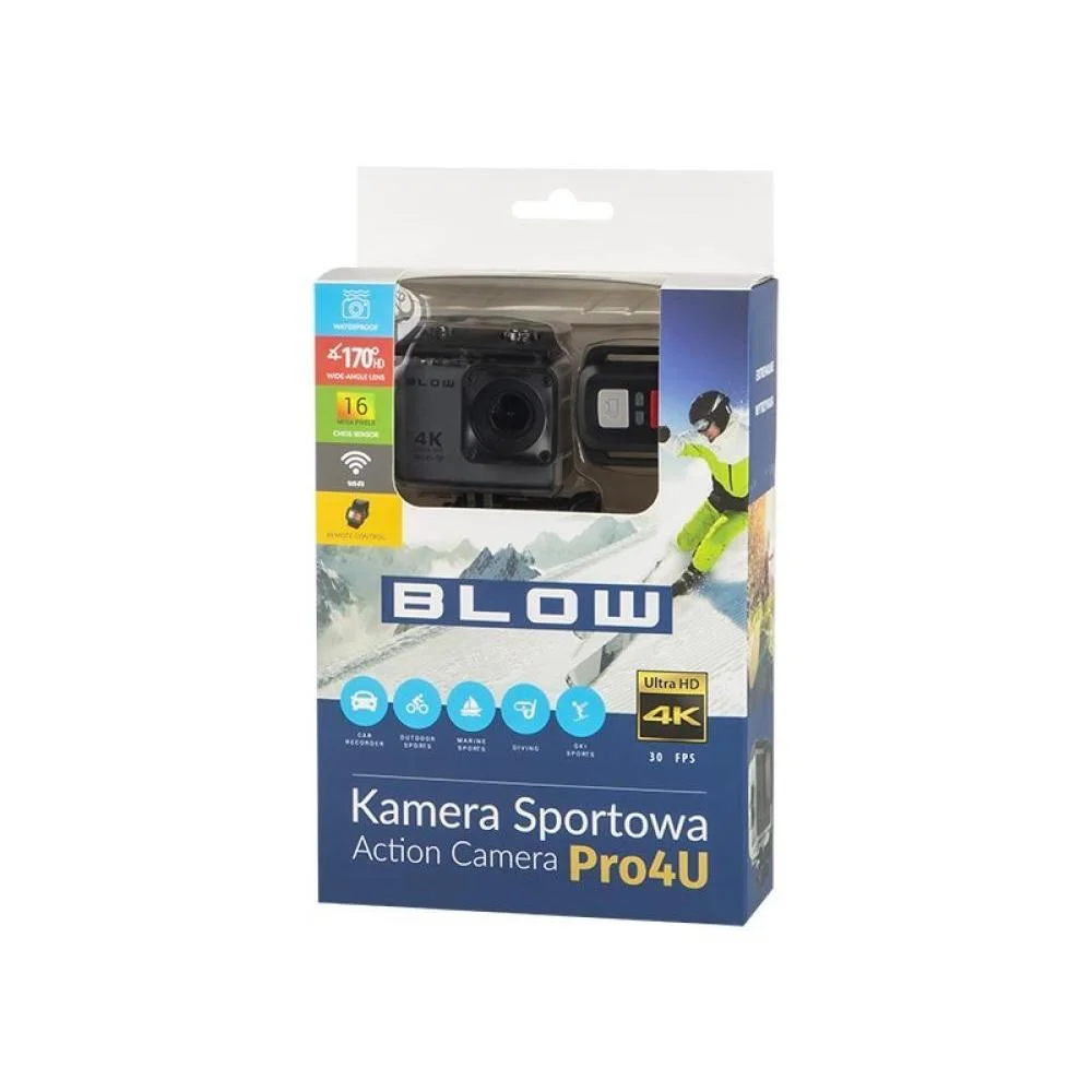 Φωτογραφία προϊόντος: BLOW 78-538# action sports camera 16 MP 4K Ultra HD CMOS Wi-Fi 58 g