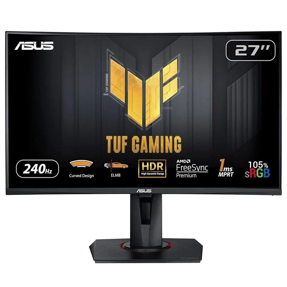 Φωτογραφία προϊόντος: Asus TUF Gaming VG27VQM VA Curved Gaming Monitor 27" FHD 1920x1080 240Hz - έως 60 δόσεις