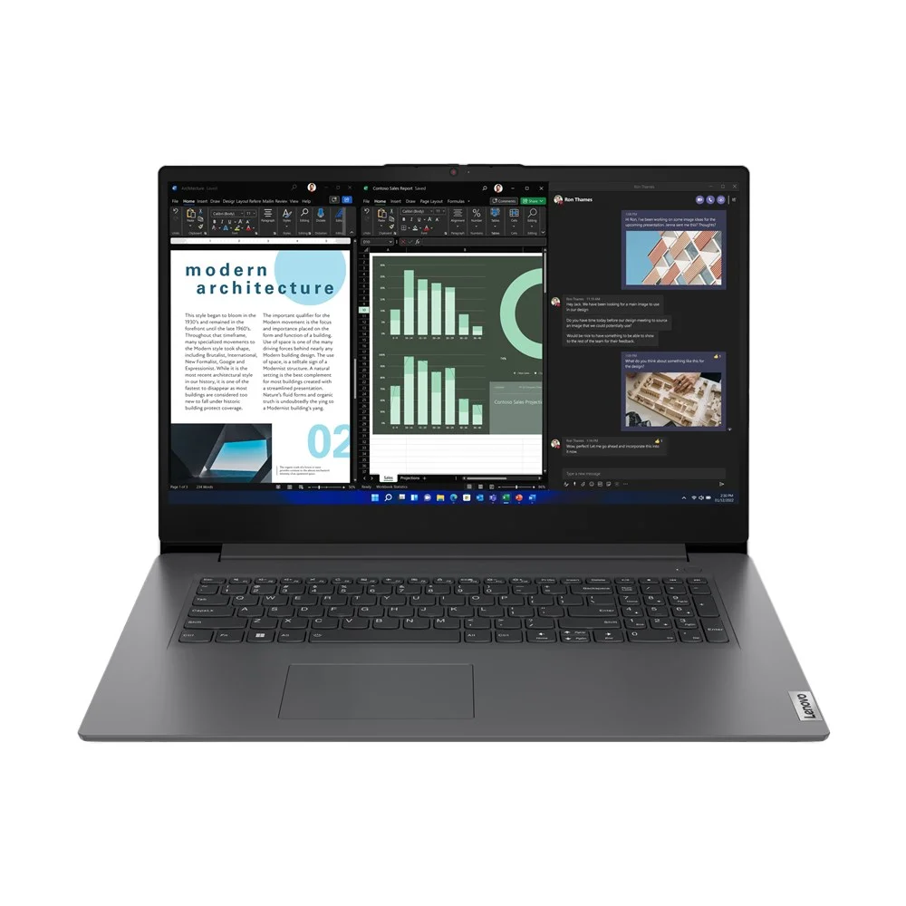 Φωτογραφία προϊόντος: Lenovo V17 G4 IRU 17.3" IPS FHD (i5-13420H/16GB/512GB SSD/W11 Pro) Iron Grey (International English Keyboard) – έως 60 δόσεις