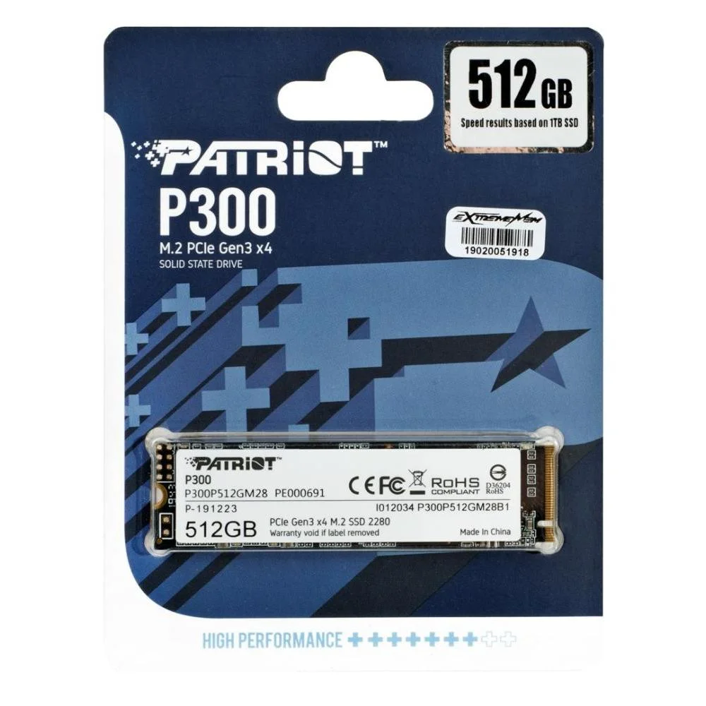 Φωτογραφία προϊόντος: Patriot P300 SSD 512GB M.2 NVMe PCI Express 3.0