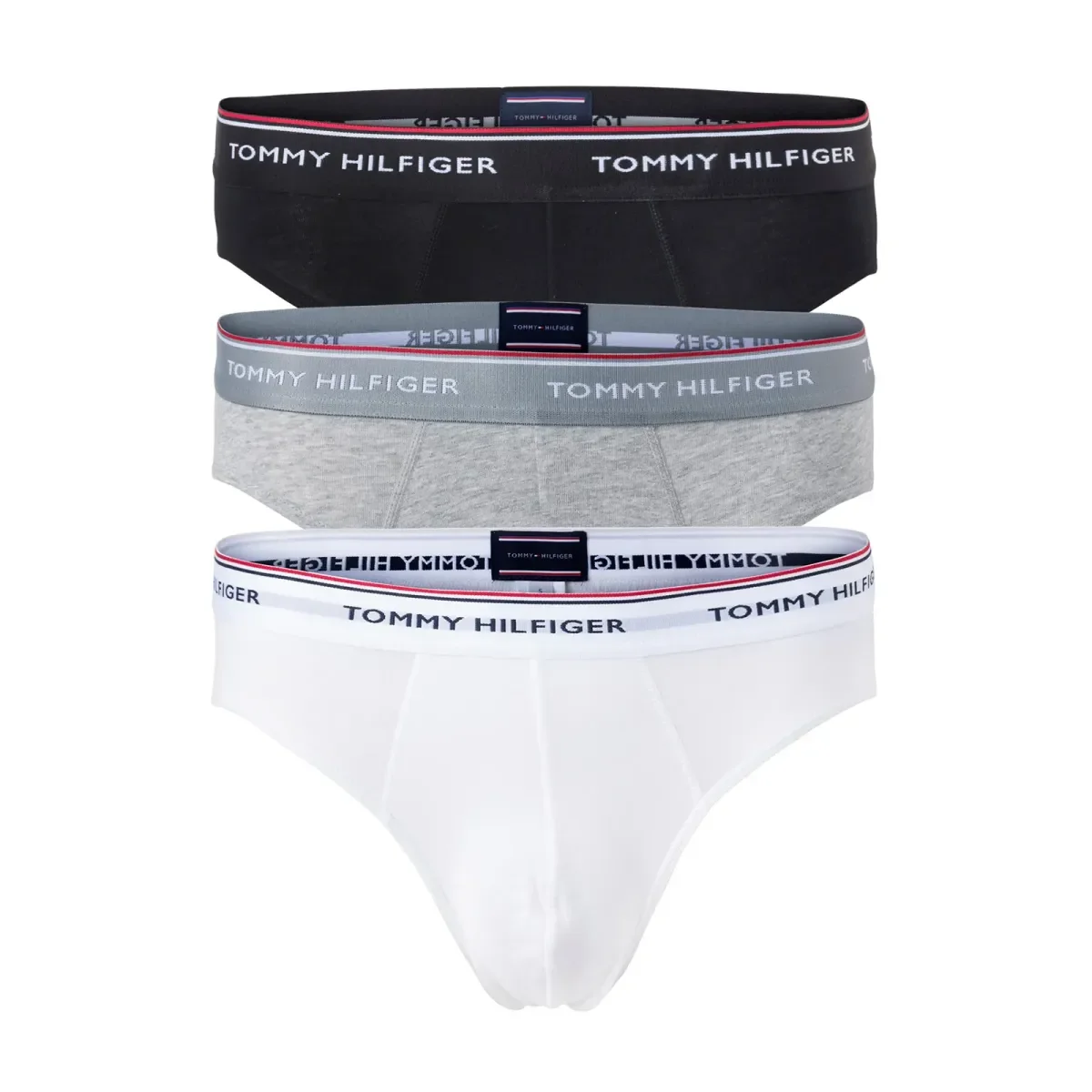 Φωτογραφία προϊόντος: Tommy Hilfiger Ανδρικό Σλιπ Stretch Brief - Τριπλό Πακέτο, Χρώμα Μαύρο/Λευκό/Γκρι