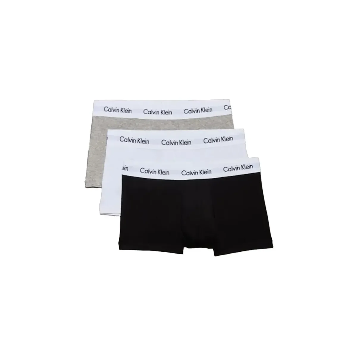 Φωτογραφία προϊόντος: Calvin Klein Ανδρικό Boxer Low Rise Trunk - Τριπλό Πακέτο, Χρώμα Grey Heather-White-Black