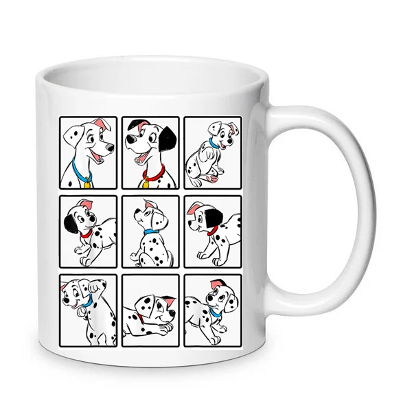 Φωτογραφία προϊόντος: Dalmatians mug 101 Δαλματίας σκυλιά κούπα no6 κεραμική 330ml