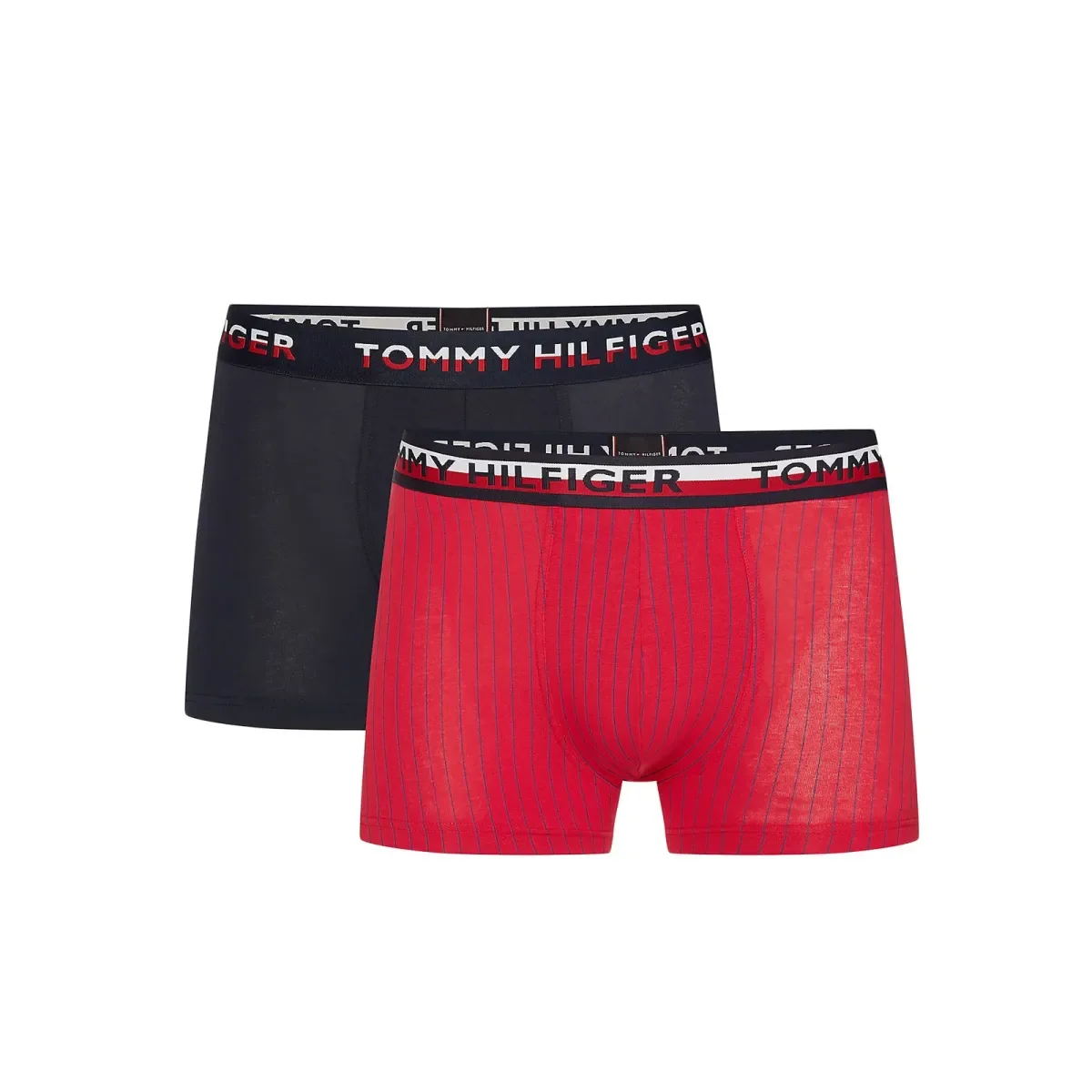 Φωτογραφία προϊόντος: Tommy Hilfiger Ανδρικό Boxer Printed Trunk - Διπλό Πακέτο, Χρώμα Μπλε Depths/Tradewinds/Tomato