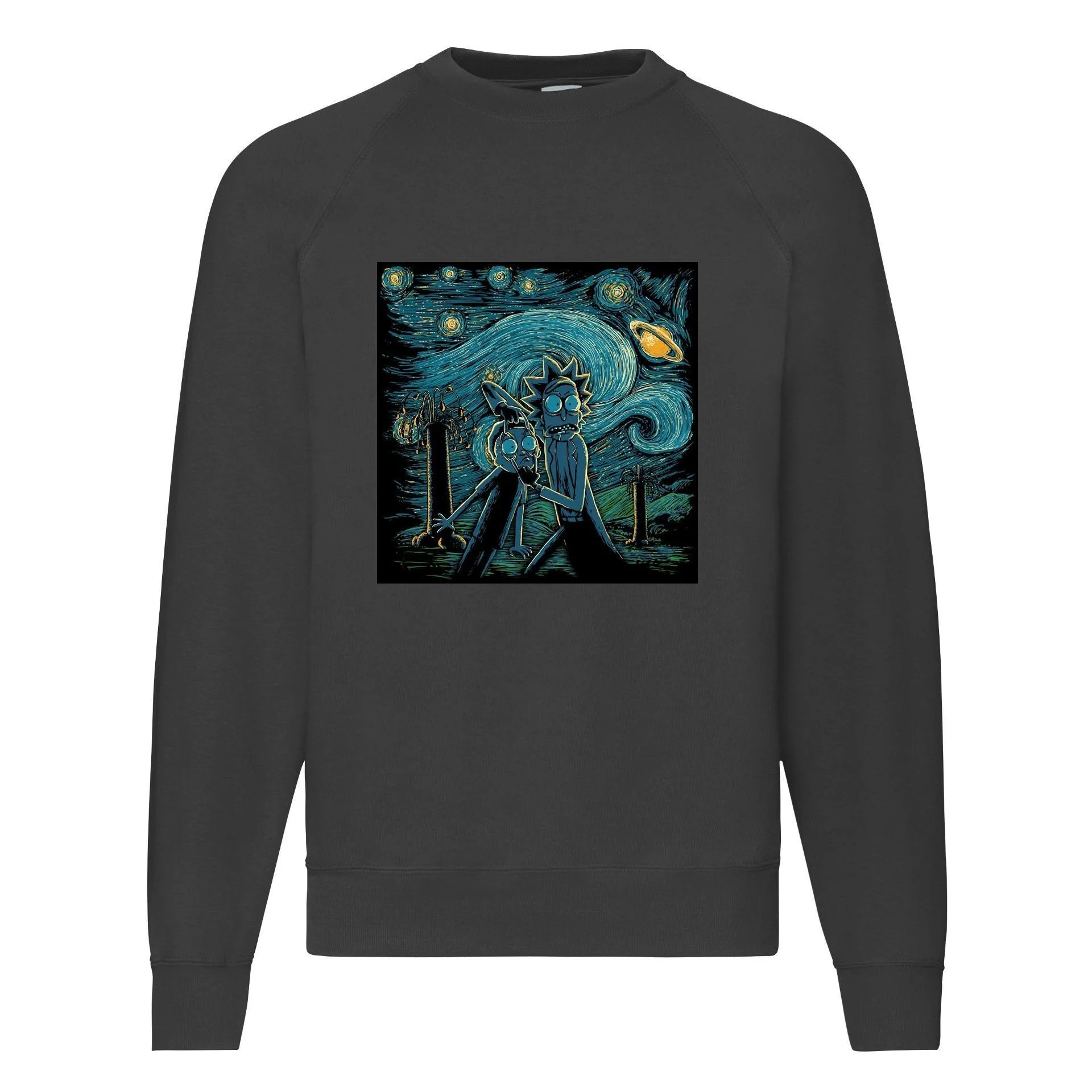 Φωτογραφία προϊόντος: Φούτερ Sweatshirt Sweater Rick and Morty Van gogh no20 Original Fruit of the loom 80% βαμβάκι