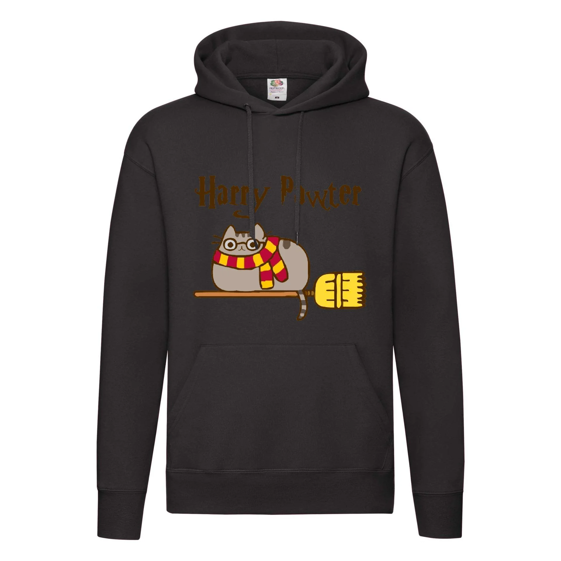 Φωτογραφία προϊόντος: Φούτερ με κουκούλα Harry Potter Pawter Cats no2 Original Fruit of the loom 70% βαμβάκι